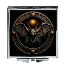 Складное зеркало квадратное Летучая мышь вампир ZER2-0632