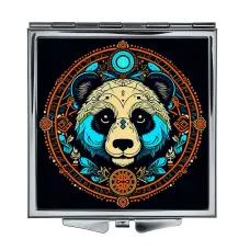 Складное зеркало квадратное Цветная панда ZER2-0634