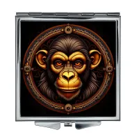 Складное зеркало квадратное Шимпанзе ZER2-0643