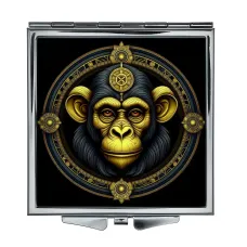 Складное зеркало квадратное Обезьяна ZER2-0644