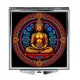 Складное зеркало квадратное Будда и цветы ZER2-0651