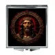Складное зеркало квадратное Иисус с терновым венцом ZER2-0666