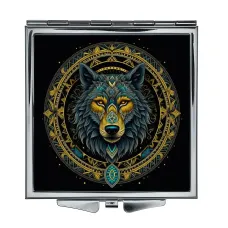 Складное зеркало квадратное Волк ZER2-0671