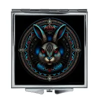 Складное зеркало квадратное Заяц ZER2-0674