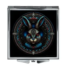 Складное зеркало квадратное Заяц ZER2-0674