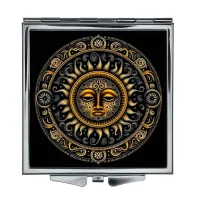 Складное зеркало квадратное Солнце ZER2-0684