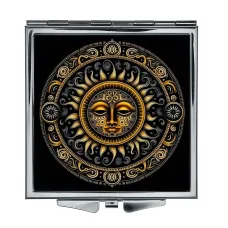 Складное зеркало квадратное Солнце ZER2-0684