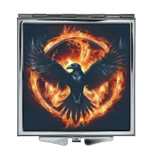 Складное зеркало квадратное Огненный ворон ZER2-0696