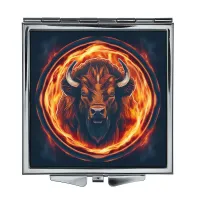 Складное зеркало квадратное Огненный бизон ZER2-0701