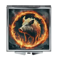 Складное зеркало квадратное Огненный кабан ZER2-0702