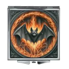 Складное зеркало квадратное Огненная летучая мышь ZER2-0705