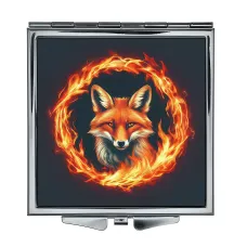 Складное зеркало квадратное Огненный лис ZER2-0706