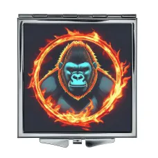 Складное зеркало квадратное Огненная горилла ZER2-0710