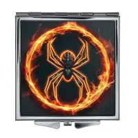 Складное зеркало квадратное Огненный паук ZER2-0715