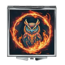 Складное зеркало квадратное Огненный филин ZER2-0719