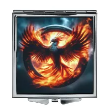 Складное зеркало квадратное Огненный феникс ZER2-0721