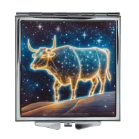 Складное зеркало квадратное Звездная корова ZER2-0723