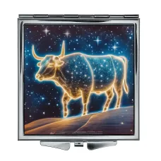Складное зеркало квадратное Звездная корова ZER2-0723