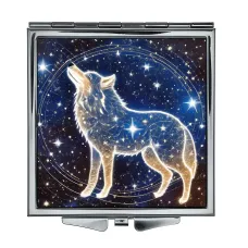 Складное зеркало квадратное Звездный волк ZER2-0724