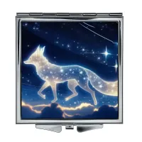 Складное зеркало квадратное Звездная лиса ZER2-0731