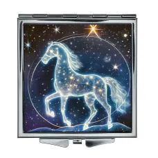 Складное зеркало квадратное Звездная лошадь ZER2-0732