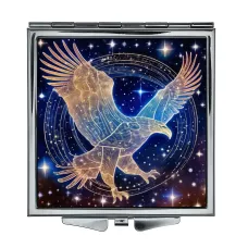 Складное зеркало квадратное Звездный орел ZER2-0734