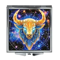 Складное зеркало квадратное Знак Зодиака Телец ZER2-0739