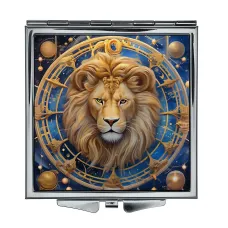 Складное зеркало квадратное Знак Зодиака Лев ZER2-0742