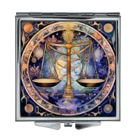 Складное зеркало квадратное Знак Зодиака Весы ZER2-0744