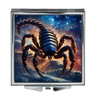 Складное зеркало квадратное Знак Зодиака Скорпион ZER2-0745