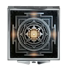 Складное зеркало квадратное Мандала ZER2-0757