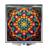 Складное зеркало квадратное Цветок жизни ZER2-0762