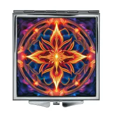 Складное зеркало квадратное Огненный цветок жизни ZER2-0768