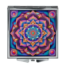 Складное зеркало квадратное Мандала ZER2-0771