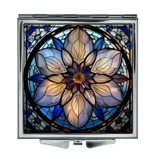 Складное зеркало квадратное Мозаичный цветок жизни ZER2-0781