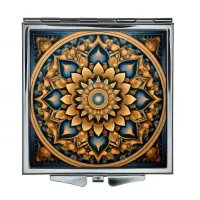 Складное зеркало квадратное Узор цветок жизни ZER2-0786