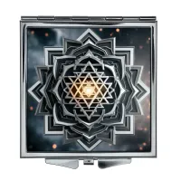 Складное зеркало квадратное Узор ZER2-0790