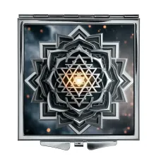 Складное зеркало квадратное Узор ZER2-0790