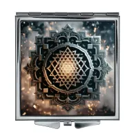 Складное зеркало квадратное Космическая геометрия ZER2-0798