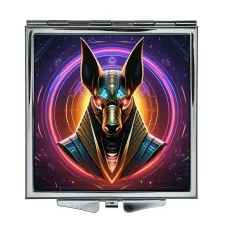 Складное зеркало квадратное Анубис неон ZER2-0821