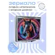 Складное зеркало квадратное Лошадь неон ZER2-0837
