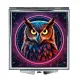 Складное зеркало квадратное Сова неон ZER2-0845