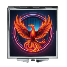 Складное зеркало квадратное Феникс неон ZER2-0848