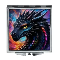 Складное зеркало квадратное Космический дракон ZER2-0854