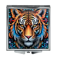 Складное зеркало квадратное Тигр ZER2-0871