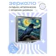 Складное зеркало квадратное Ворон звездная ночь ZER2-0873