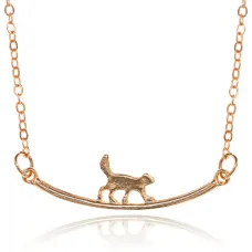 Кулон Кот на прогулке, цвет золотой BJK423-02