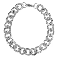 Браслет Цепь, 20см, цвет серебряный BS760