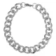 Браслет Цепь, 20см, цвет серебряный BS760