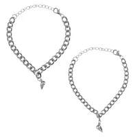 Парные браслеты Сердце, цвет серебряный BS765